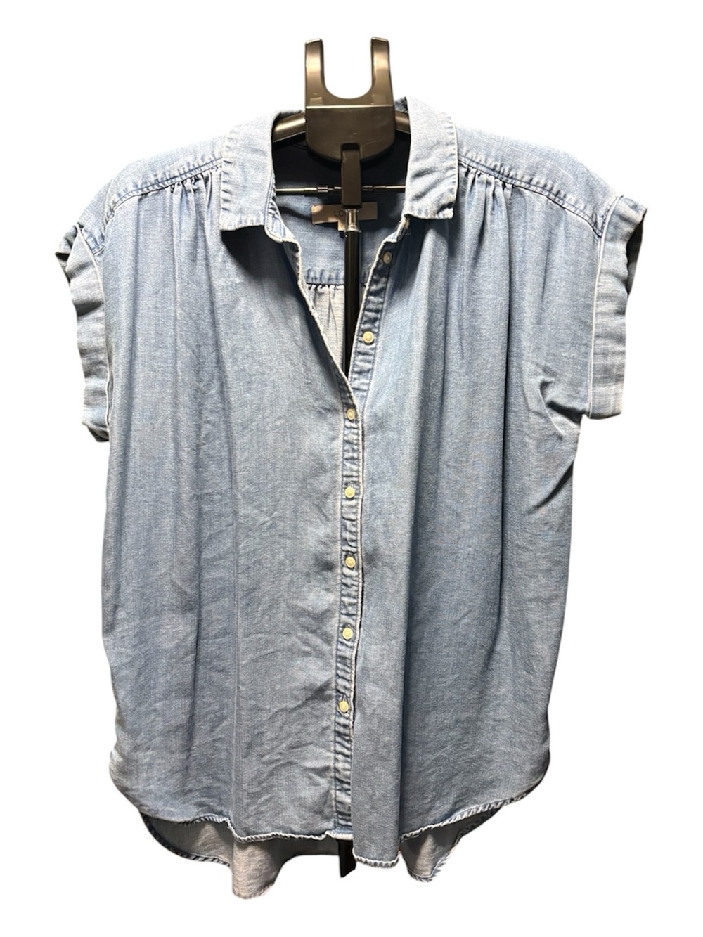 Loft Cap Sleeve Denim Shirt